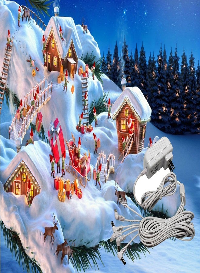 Fesasn 4.5VDC Power Adapter Compatible with Lemax Lighted Accessory for Christmas Village Spooky Town Christmas Micro Lighting Building Decoration 94566 94527 94563 94564 64517 74269 - Image 4